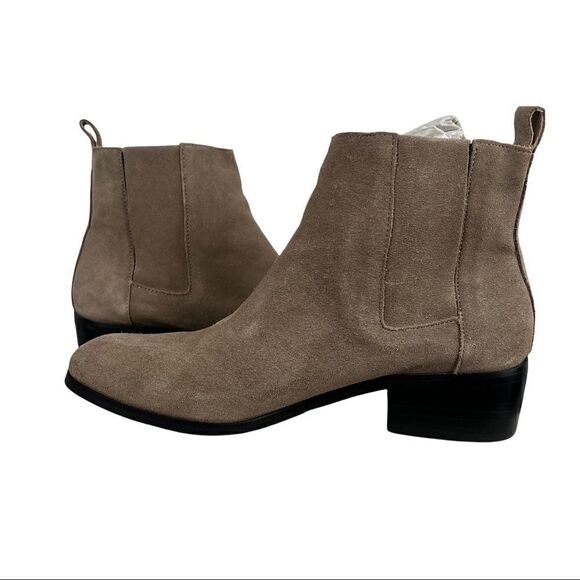 STEVEN BY Steve Madden Desirae Grey Suede Ankle Boots Size 8.5 Medium - Picture 5 of 11